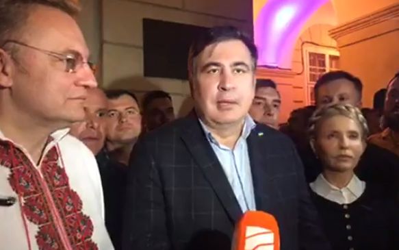 Саакашвили прорвался в Украину Саакашвили прорвался в Украину